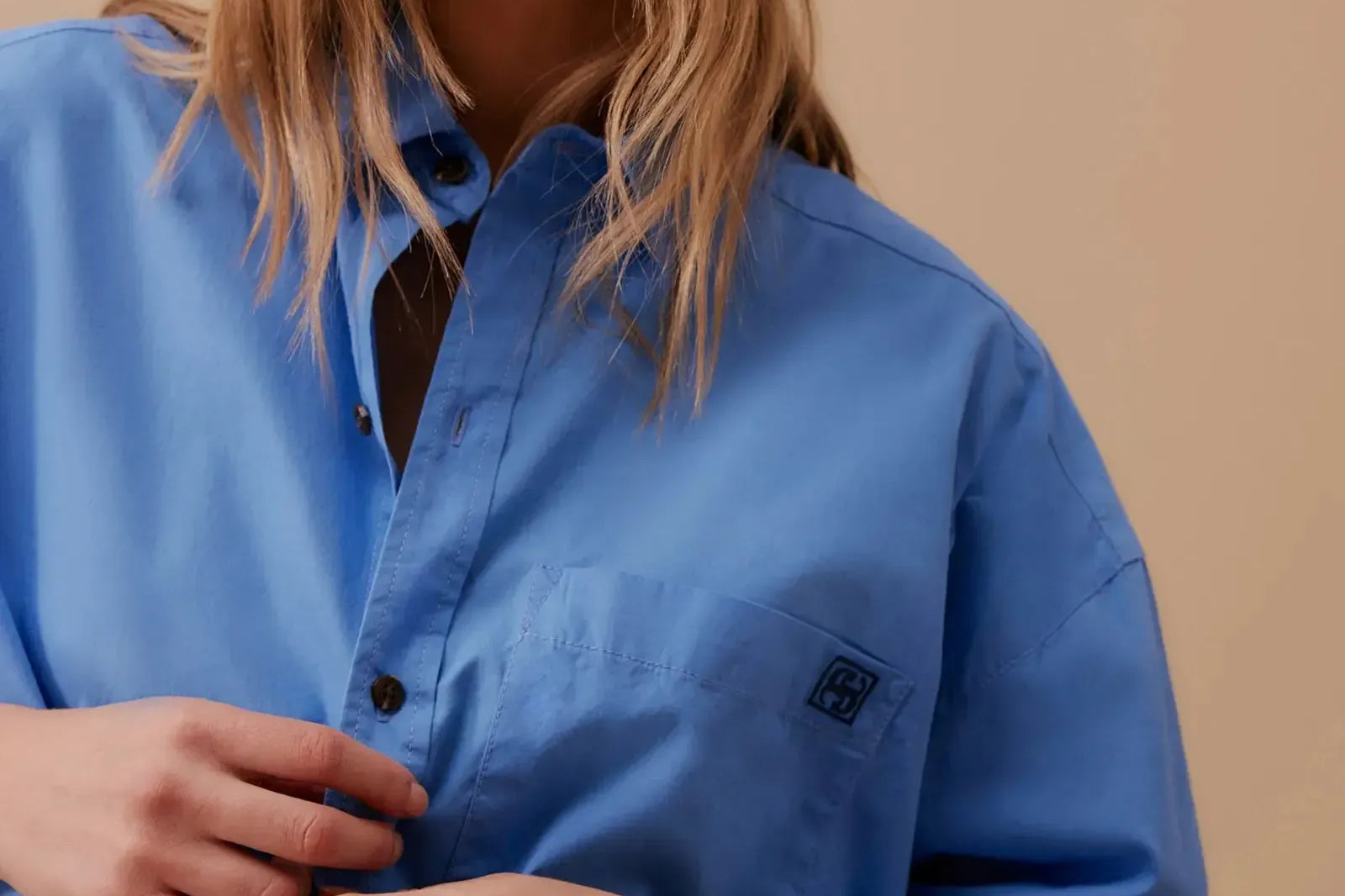 Peta Oversized Shirt - Amalfi Blue-Ceres Life-Lot 39 Store & Cafe