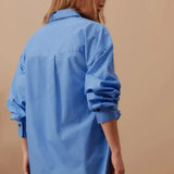 Peta Oversized Shirt - Amalfi Blue-Ceres Life-Lot 39 Store & Cafe