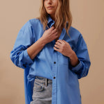 Peta Oversized Shirt - Amalfi Blue-Ceres Life-Lot 39 Store & Cafe