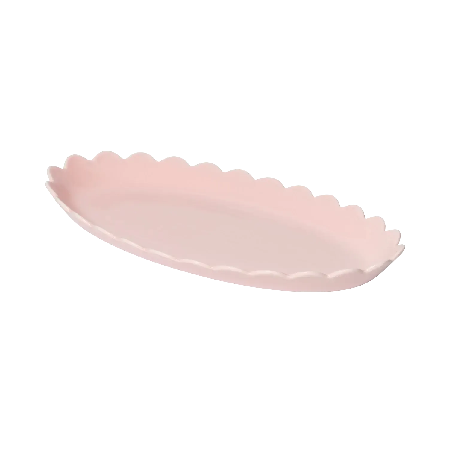 Pink Scallop Platter-In to the Roundhouse-Lot 39 Store & Cafe