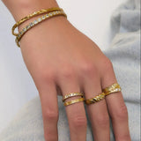 Quinn Gold Ring - Stone-Arms of Eve-Lot 39 Store & Cafe