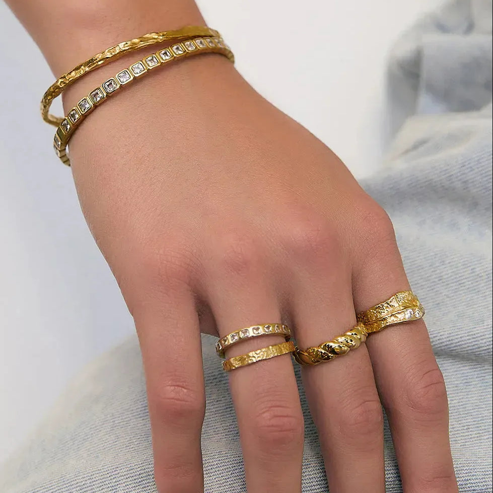 Quinn Gold Ring - Stone-Arms of Eve-Lot 39 Store & Cafe