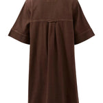 Relaxed Shirt Dress - Chocolate-Ceres Life-Lot 39 Store & Cafe