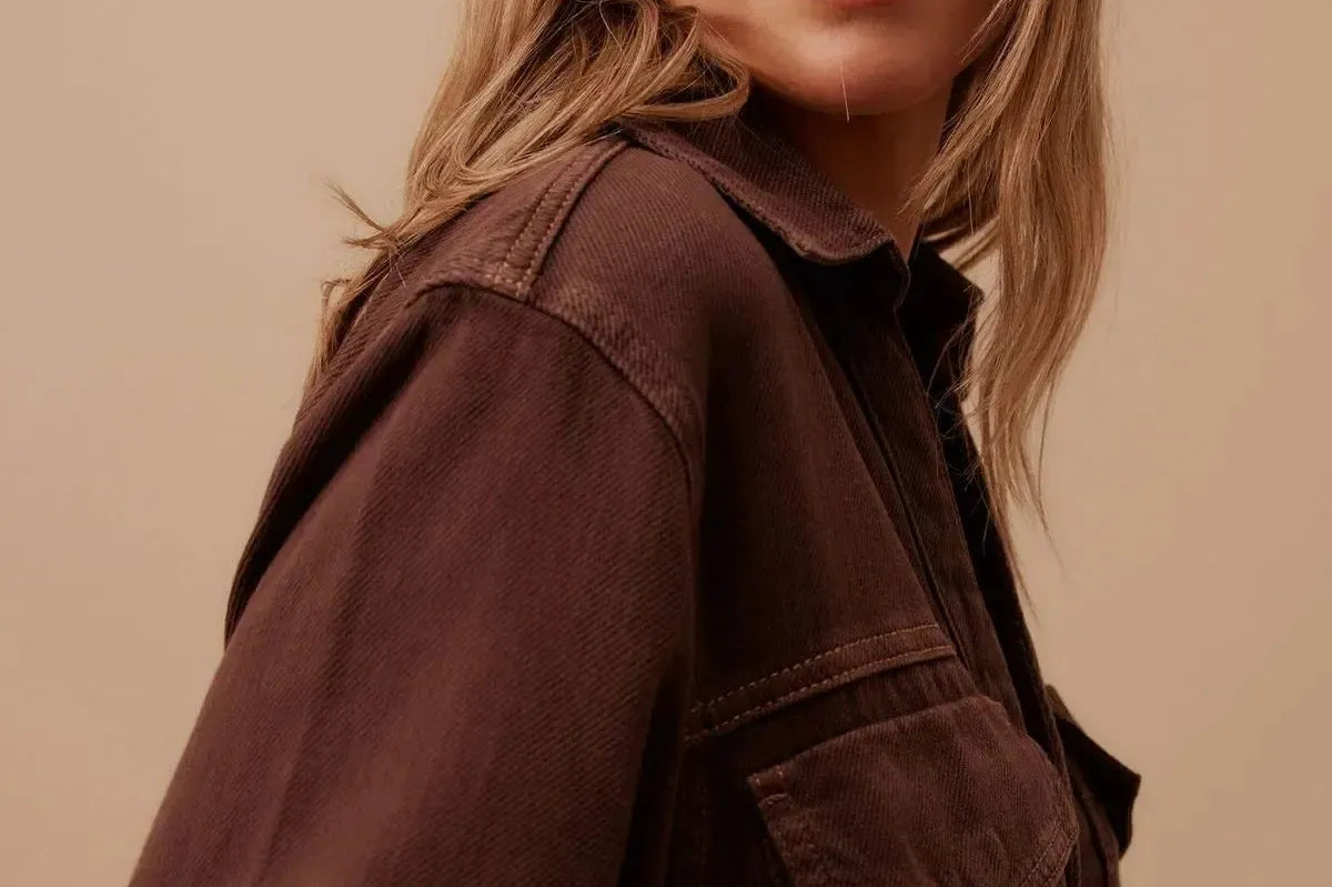 Relaxed Shirt Dress - Chocolate-Ceres Life-Lot 39 Store & Cafe