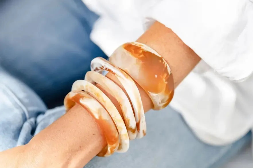 Resin Stacking Cuff-Greenwood Designs-Lot 39 Store & Cafe
