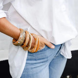Resin Stacking Cuff-Greenwood Designs-Lot 39 Store & Cafe