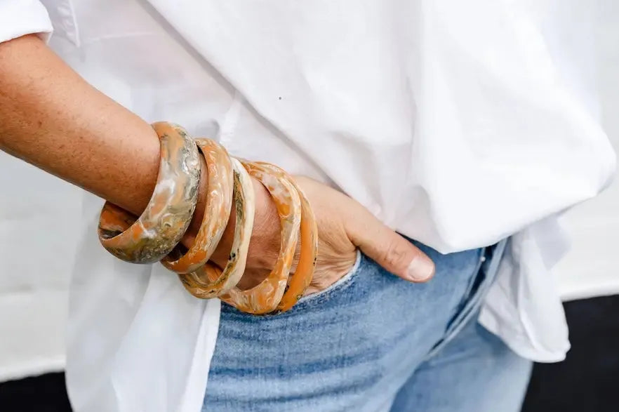 Resin Stacking Cuff-Greenwood Designs-Lot 39 Store & Cafe