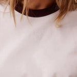 Ringer Tee - White/Raisin-Ceres Life-Lot 39 Store & Cafe