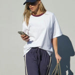 Ringer Tee - White/Raisin-Ceres Life-Lot 39 Store & Cafe