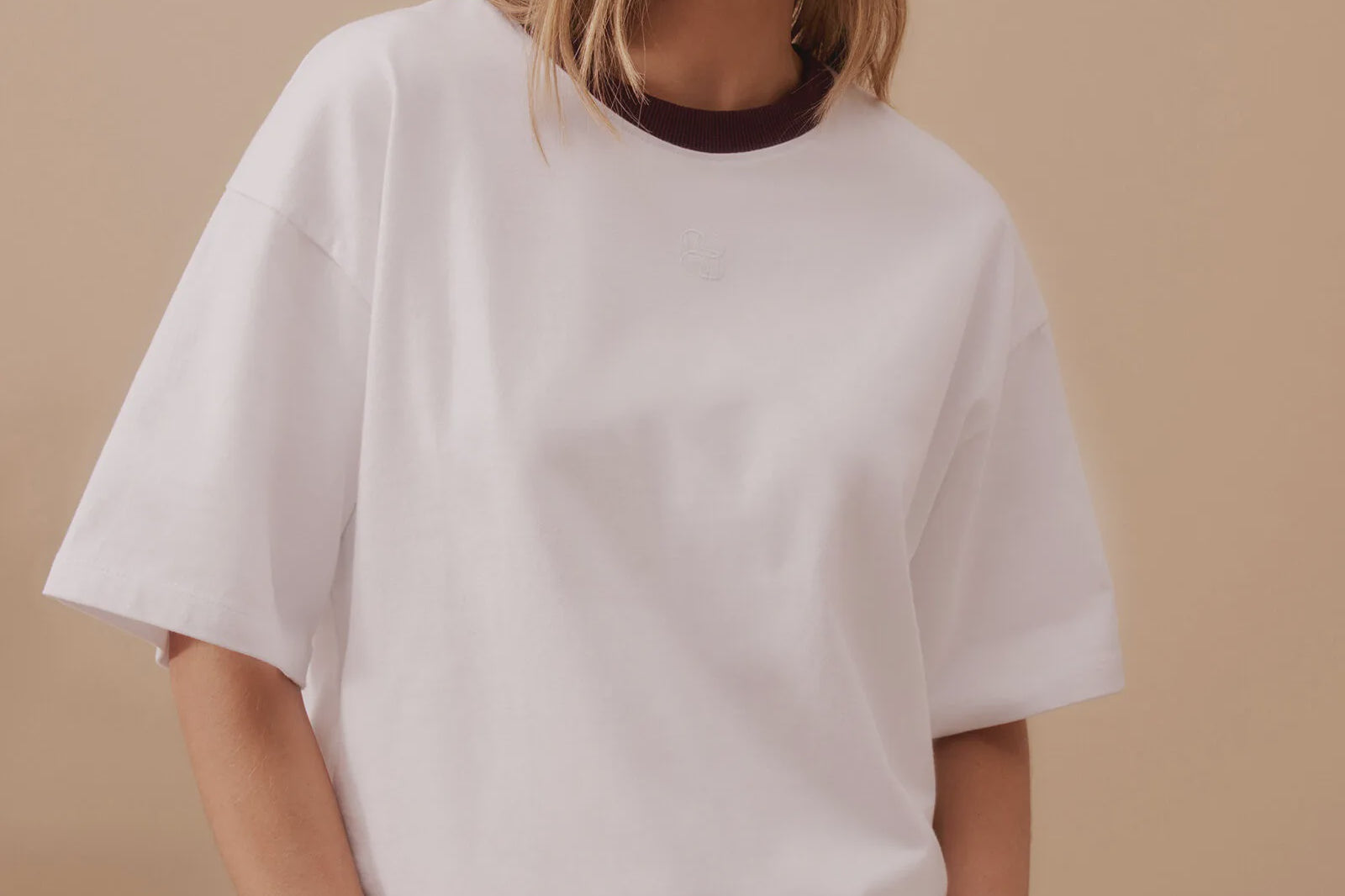 Ringer Tee - White/Raisin-Ceres Life-Lot 39 Store & Cafe