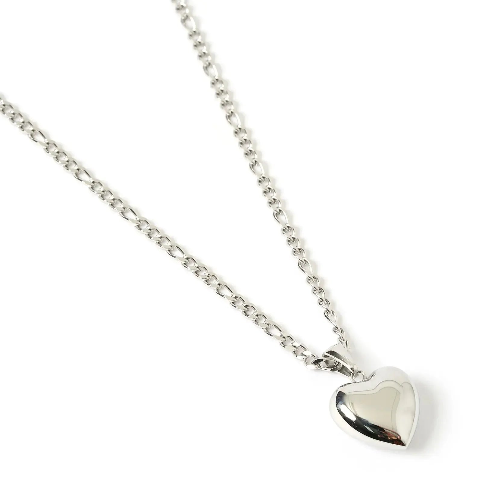 Rose Heart Necklace - Silver-Arms of Eve-Lot 39 Store & Cafe