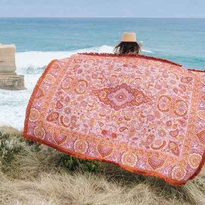 Sahara Woven Picnic Rug-Isla-Lot 39 Store & Cafe