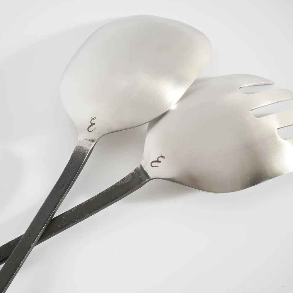 Salad Servers - Matte Black-Eadie Lifestyle-Lot 39 Store & Cafe