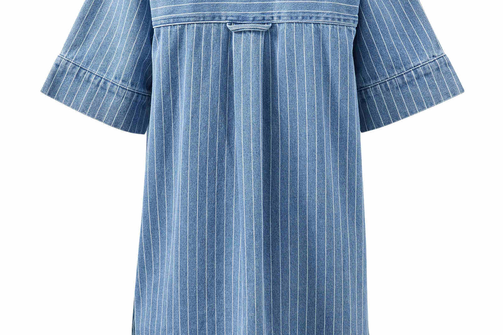 Sammy Relaxed Shirt Dress - Indigo Stripe-Ceres Life-Lot 39 Store & Cafe