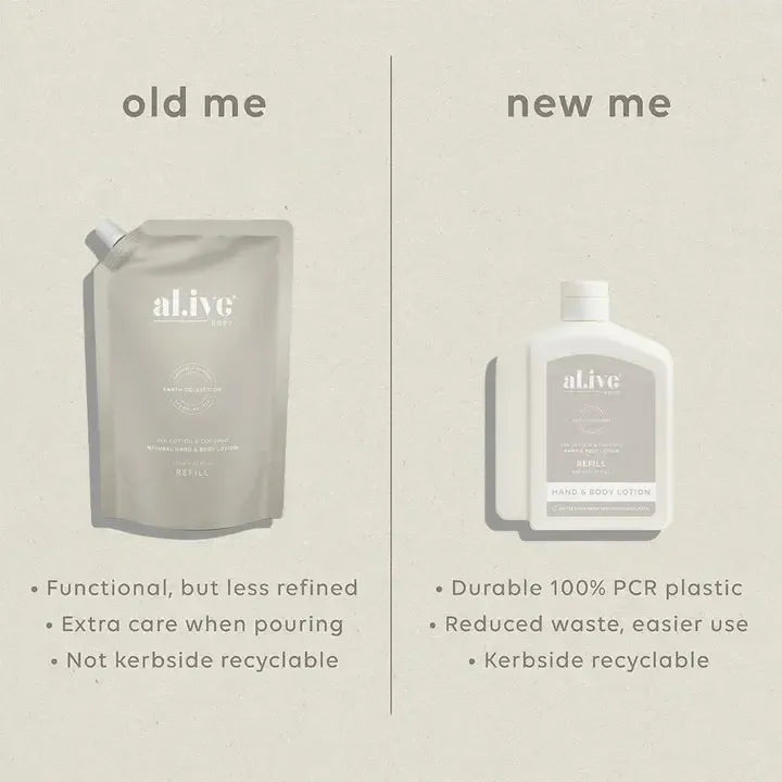 Sea Cotton & Coconut Lotion 650ml Refill-al.ive-Lot 39 Store & Cafe