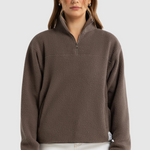 Sherpa Fleece Quarter Zip - Espresso-ORTC-Lot 39 Store & Cafe