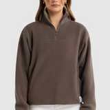 Sherpa Fleece Quarter Zip - Espresso-ORTC-Lot 39 Store & Cafe