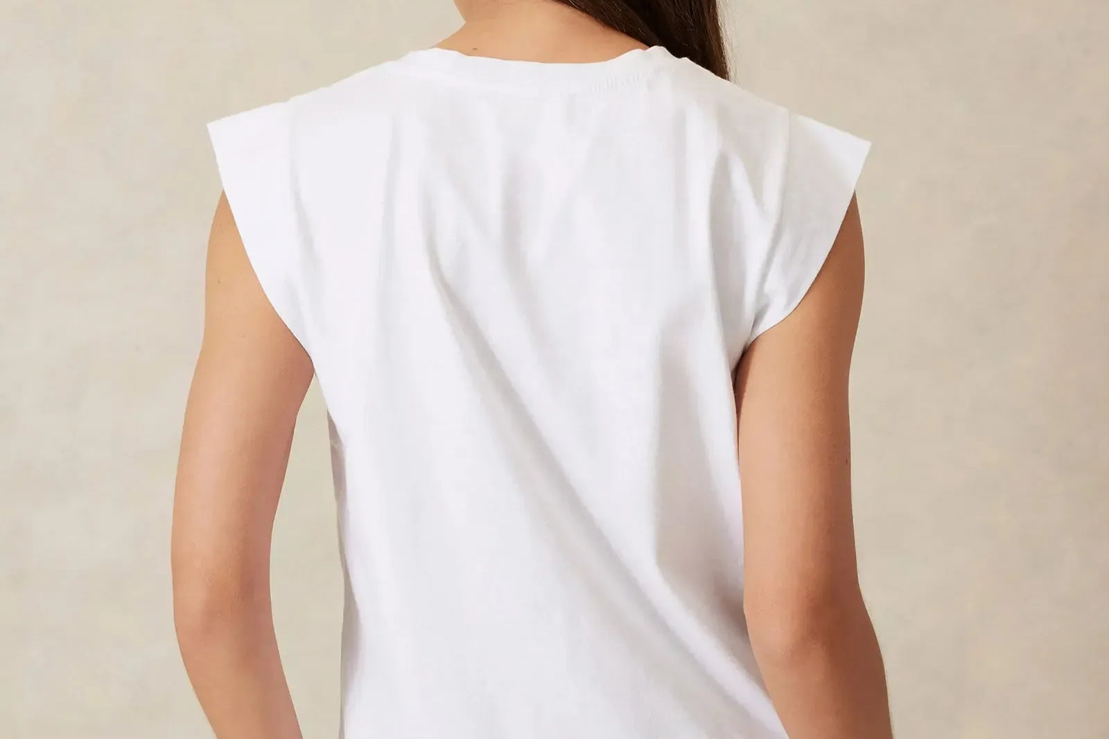 Shoulder Tee - White-Not specified-Lot 39 Store & Cafe
