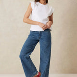 Shoulder Tee - White-Not specified-Lot 39 Store & Cafe