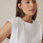Shoulder Tee - White-Not specified-Lot 39 Store & Cafe