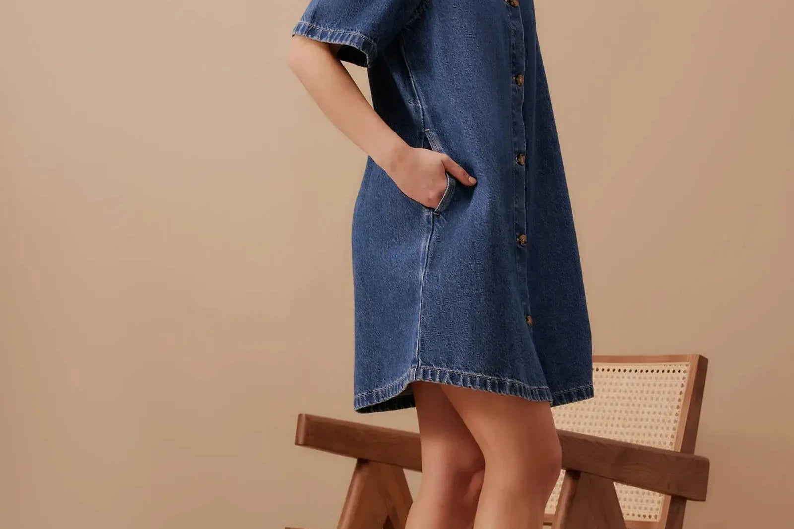 Sienna Denim Dress-Ceres Life-Lot 39 Store & Cafe