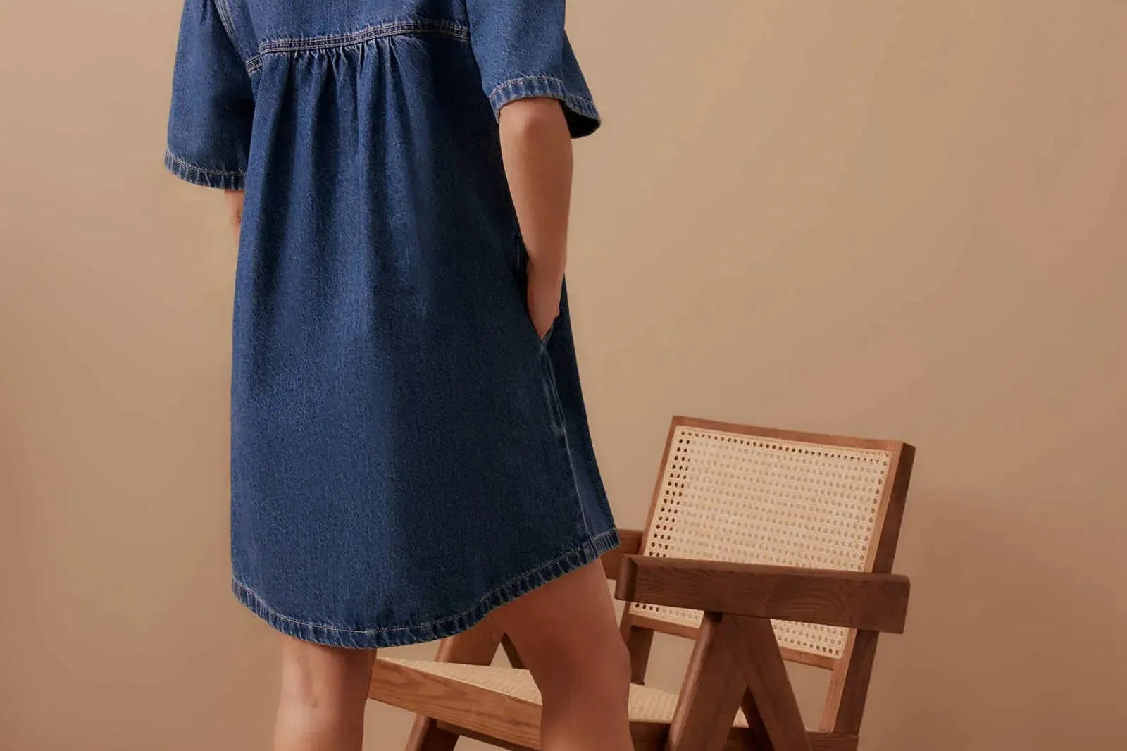 Sienna Denim Dress-Ceres Life-Lot 39 Store & Cafe