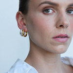 Solar Max Hoop Earrings - Gold-Linda Tahija-Lot 39 Store & Cafe