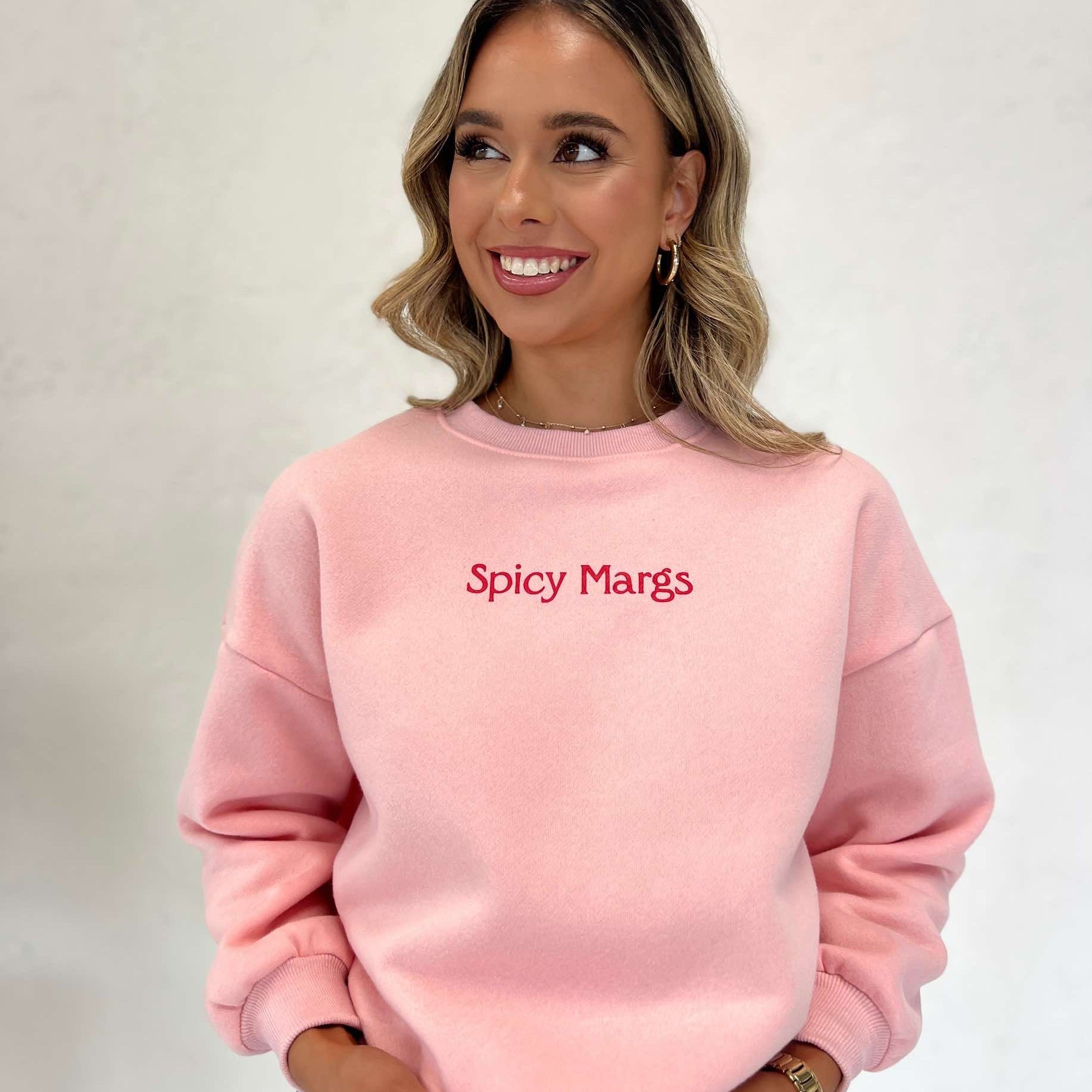 Spicy Margs Crew - Pink-By Frankie Clothing-Lot 39 Store & Cafe