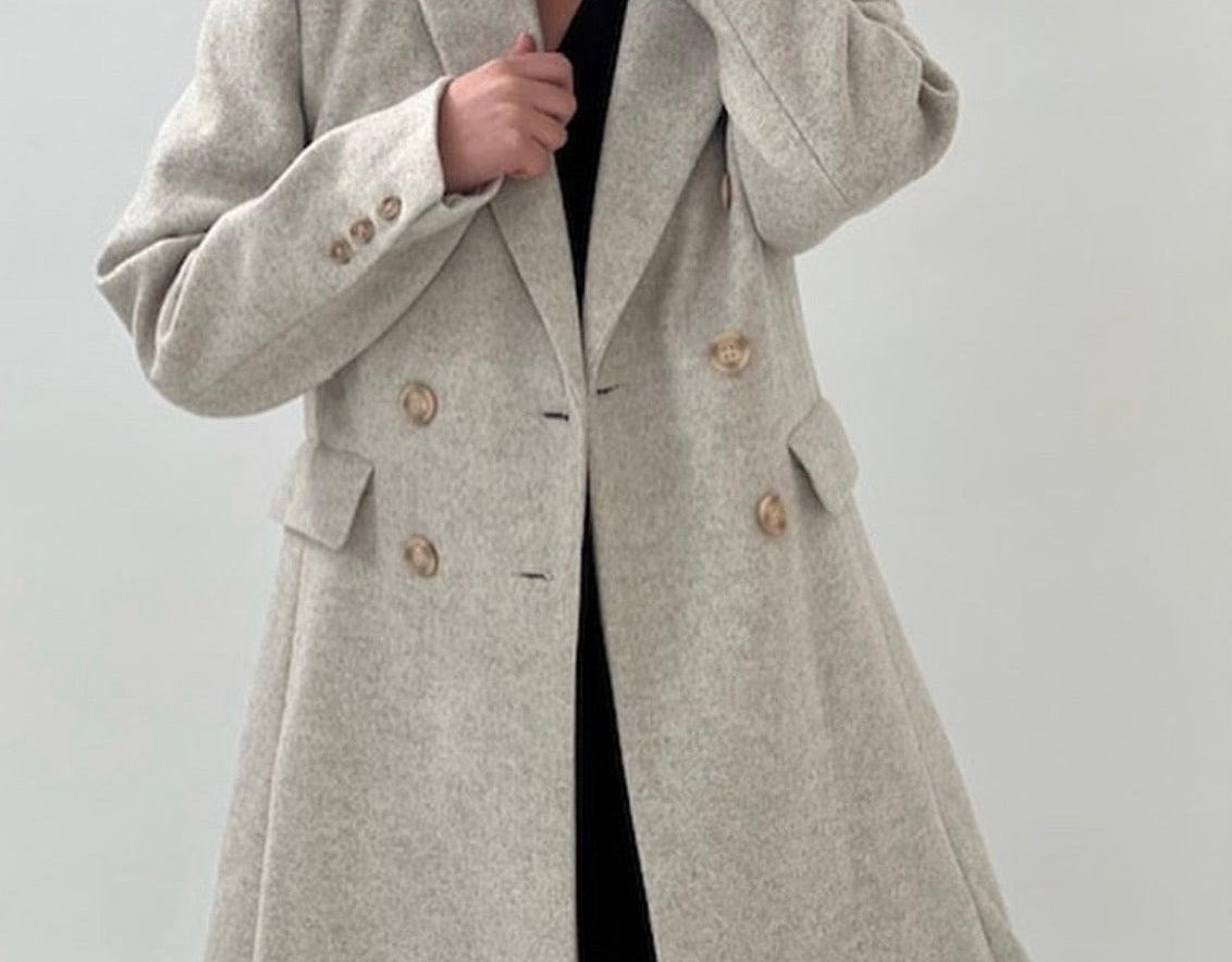 St George Coat - Beige-White Closet-Lot 39 Store & Cafe