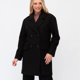 St George Coat - Black-White Closet-Lot 39 Store & Cafe