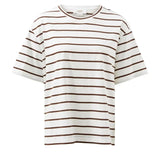 Stevie Slouchy Tee - Choc Stripe-Ceres Life-Lot 39 Store & Cafe