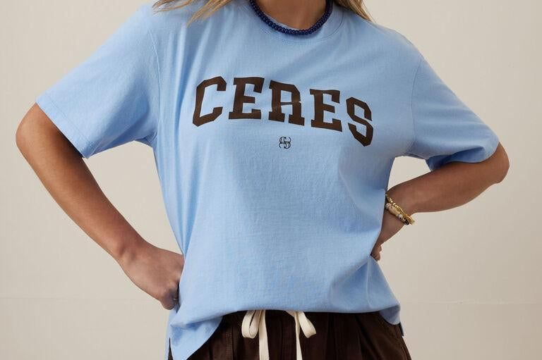 Stevie Slouchy Tee - Powder Blue-Ceres Life-Lot 39 Store & Cafe