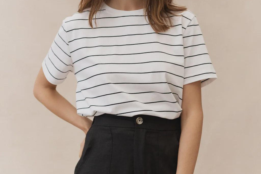 Stripe Athens Tee-Little Lies-Lot 39 Store & Cafe