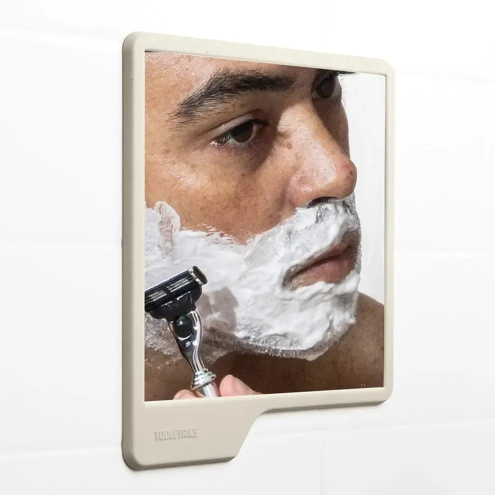 The Oliver Shower Mirror - Sand-Tooletries-Lot 39 Store & Cafe