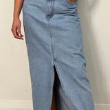Up A Level Maxi Skirt-Country Denim-Lot 39 Store & Cafe