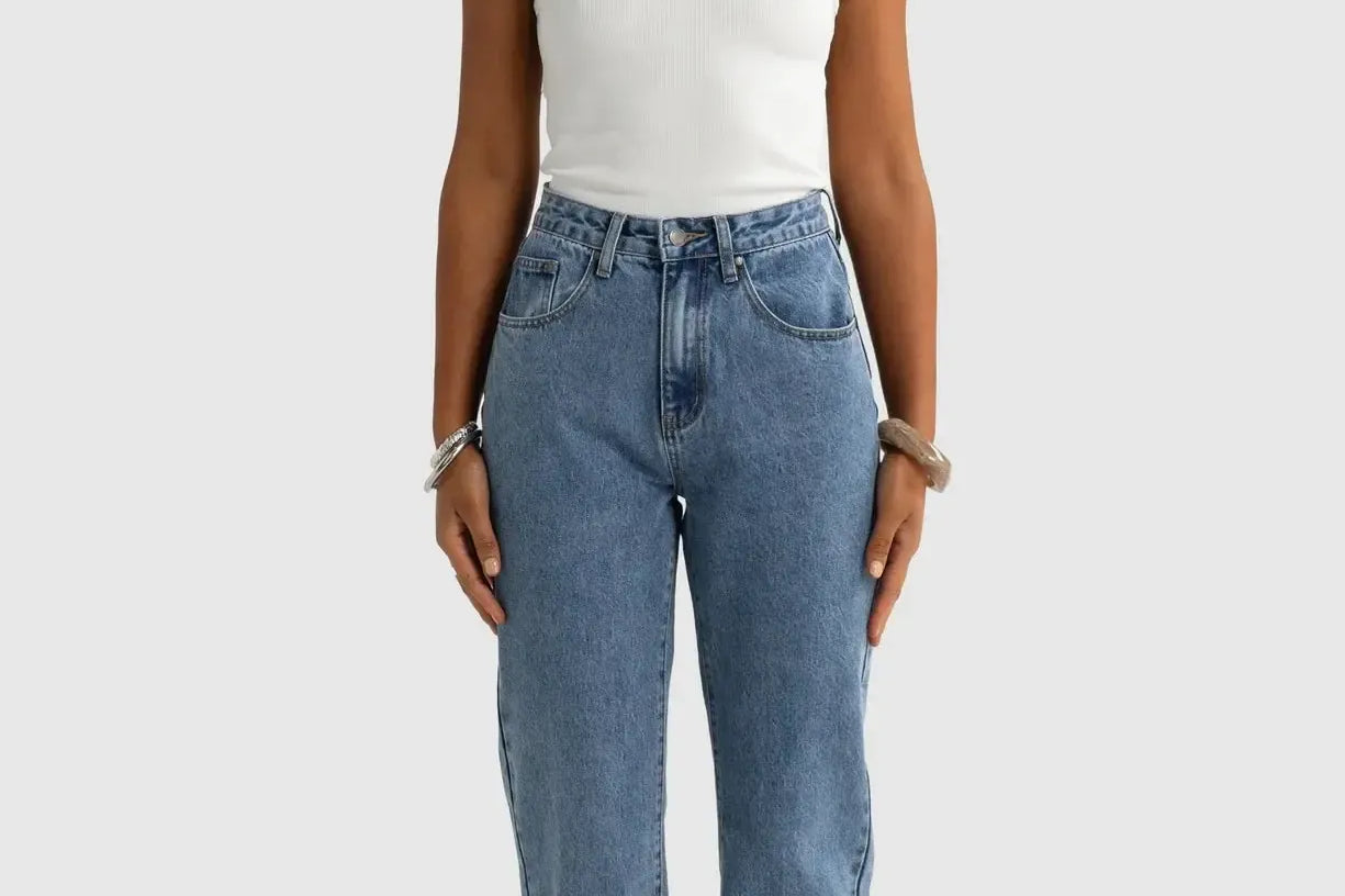 Willow Denim Straight Leg - Mid Blue-ORTC-Lot 39 Store & Cafe
