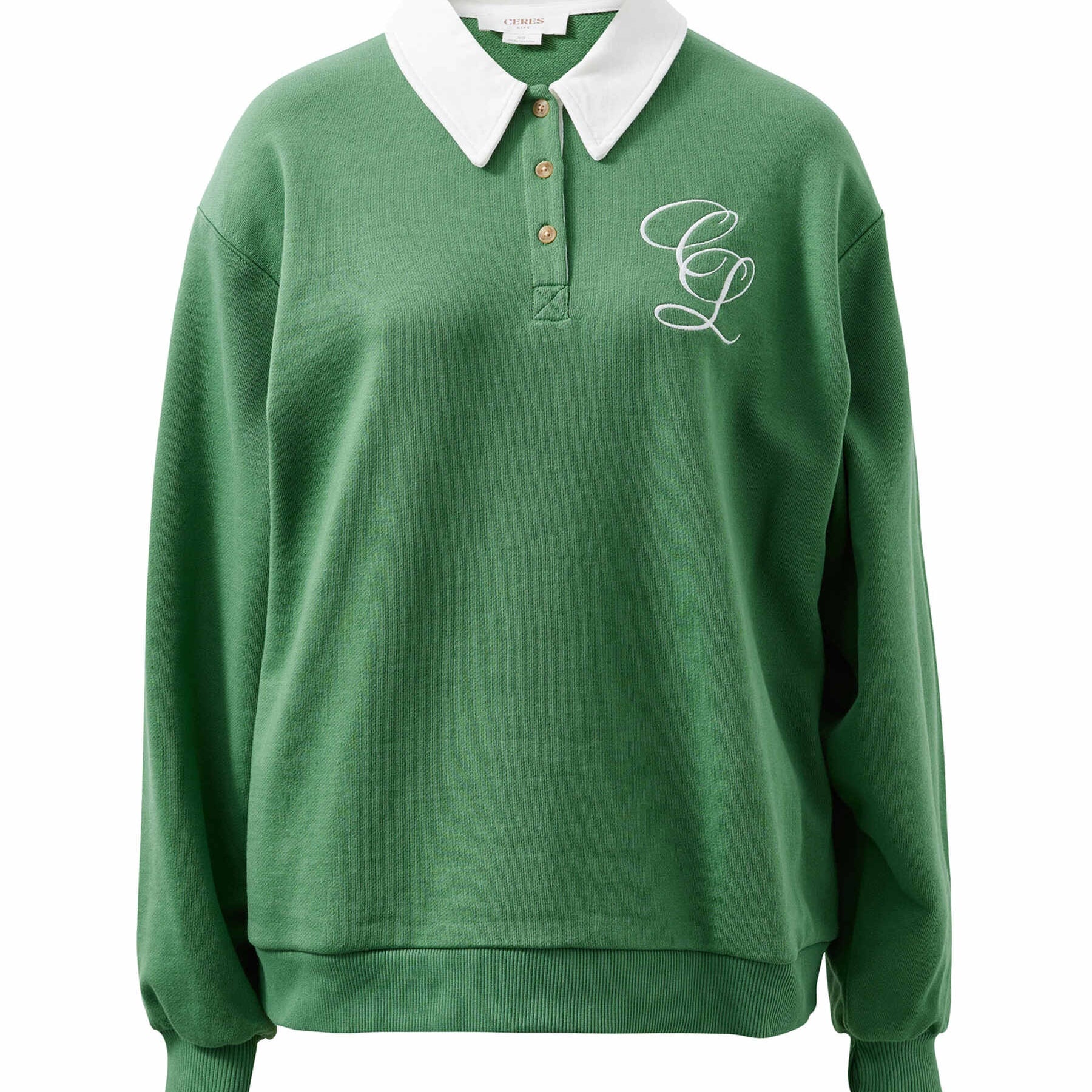 Wren Rugby Sweat - Pistachio-Ceres Life-Lot 39 Store & Cafe