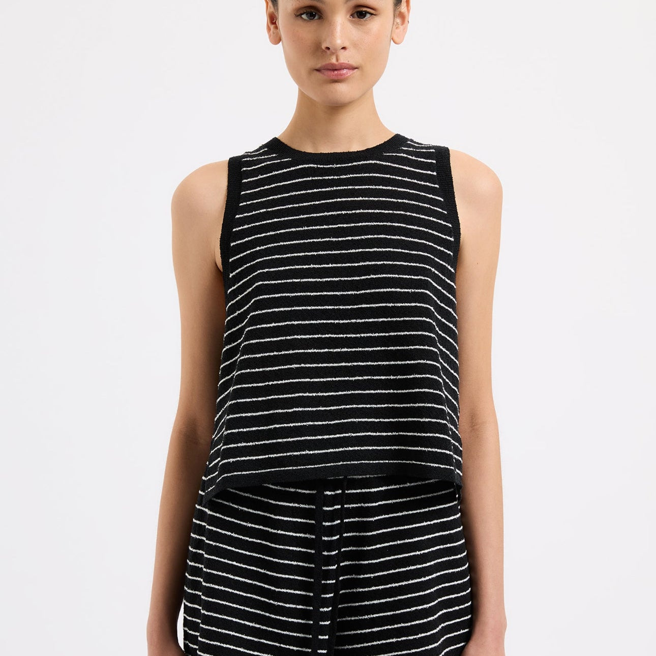 Zosia Stripe Knit Tank-Nude Lucy-Lot 39 Store & Cafe