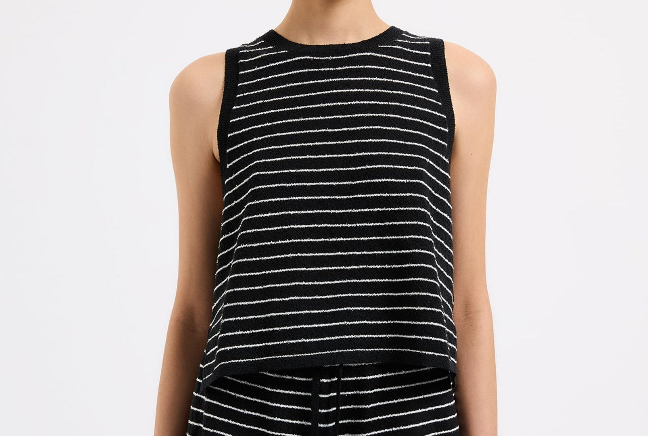 Zosia Stripe Knit Tank-Nude Lucy-Lot 39 Store & Cafe