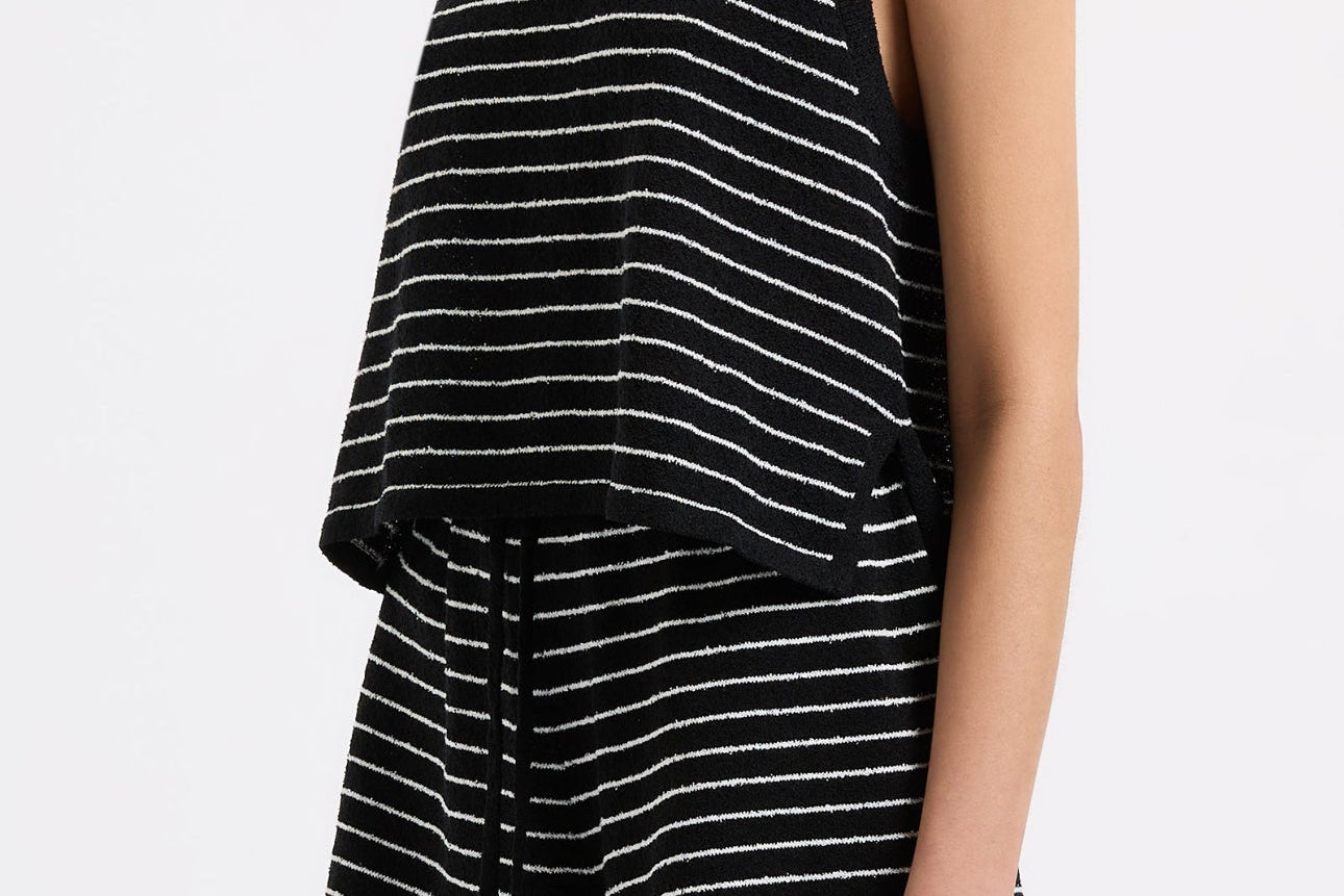 Zosia Stripe Knit Tank-Nude Lucy-Lot 39 Store & Cafe