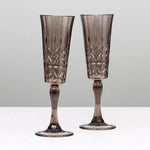 Acrylic Champagne Glass - Smoke-Indigo Love-Lot 39 Store & Cafe