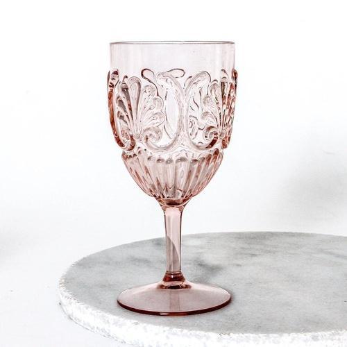 Acrylic Wine Glass - Pink-Indigo Love-Lot 39 Store & Cafe