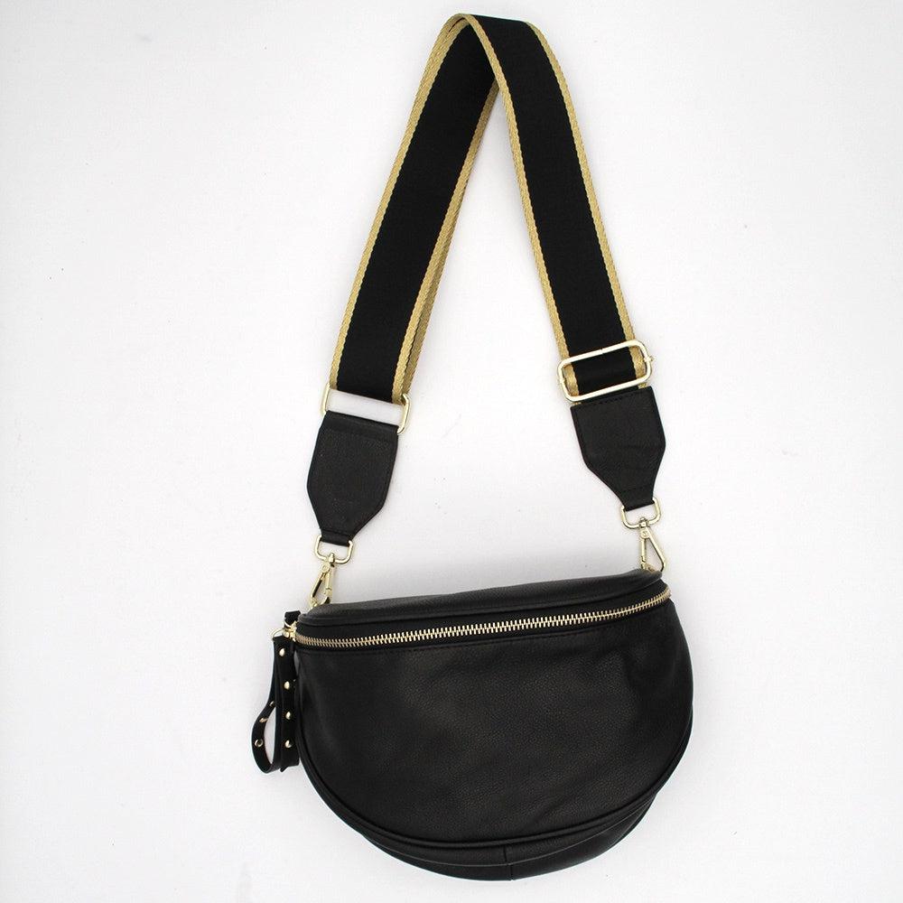 Bag Strap - Black/Gold-Hi Ho Silver-Lot 39 Store & Cafe