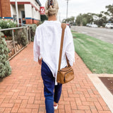 Boyfriend Linen Shirt - White-Little Lies-Lot 39 Store & Cafe