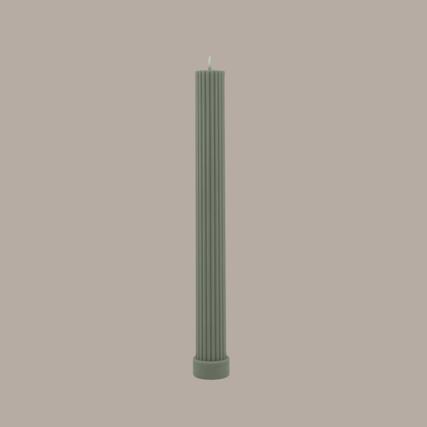Column Pillar Candle Single - Eucalyptus-Black Blaze-Lot 39 Store & Cafe