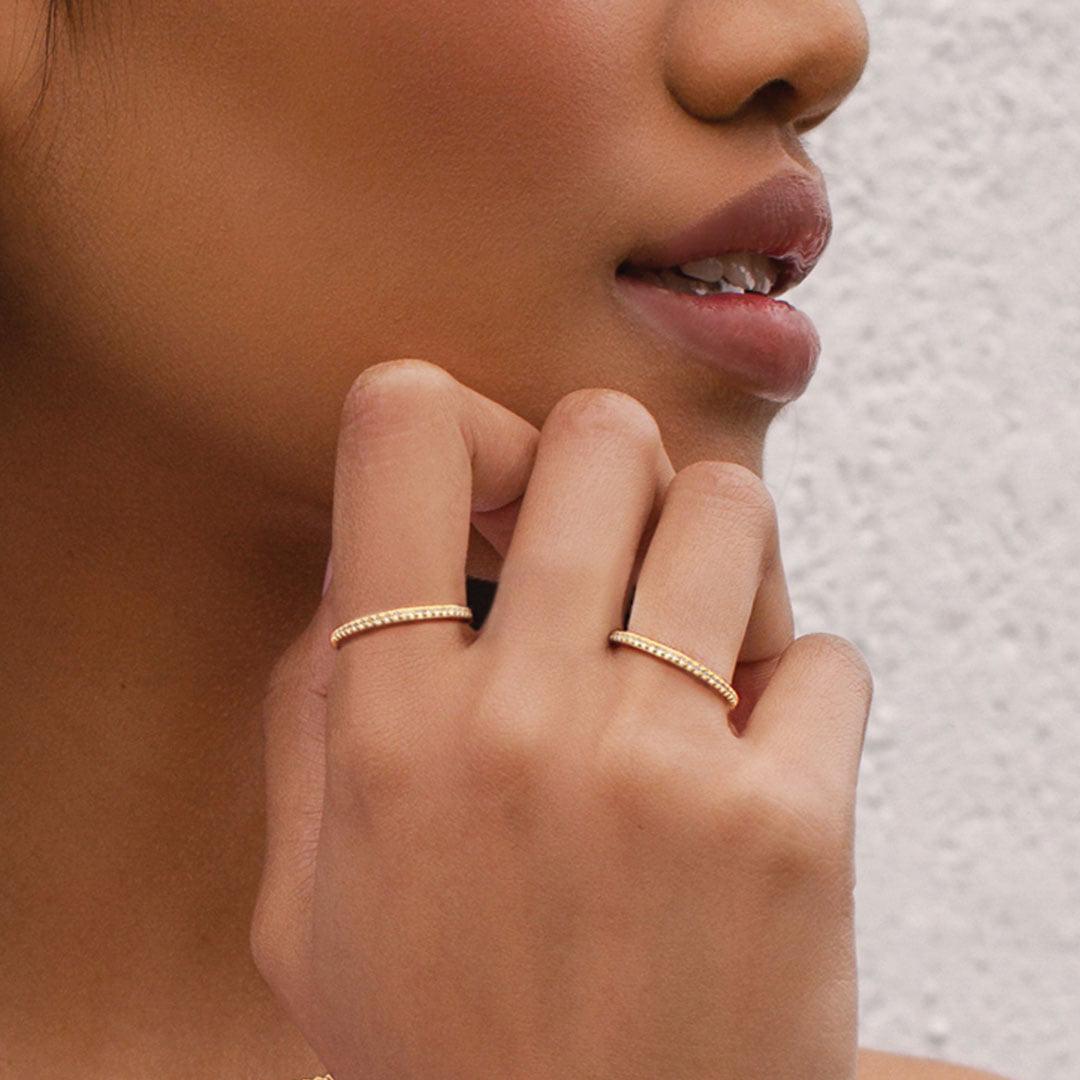 Eternity Ring - White Topaz-Murkani Jewellery-Lot 39 Store & Cafe