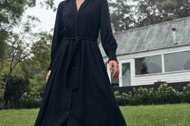 Everyday Shirt Dress - Black-Little Lies-Lot 39 Store & Cafe