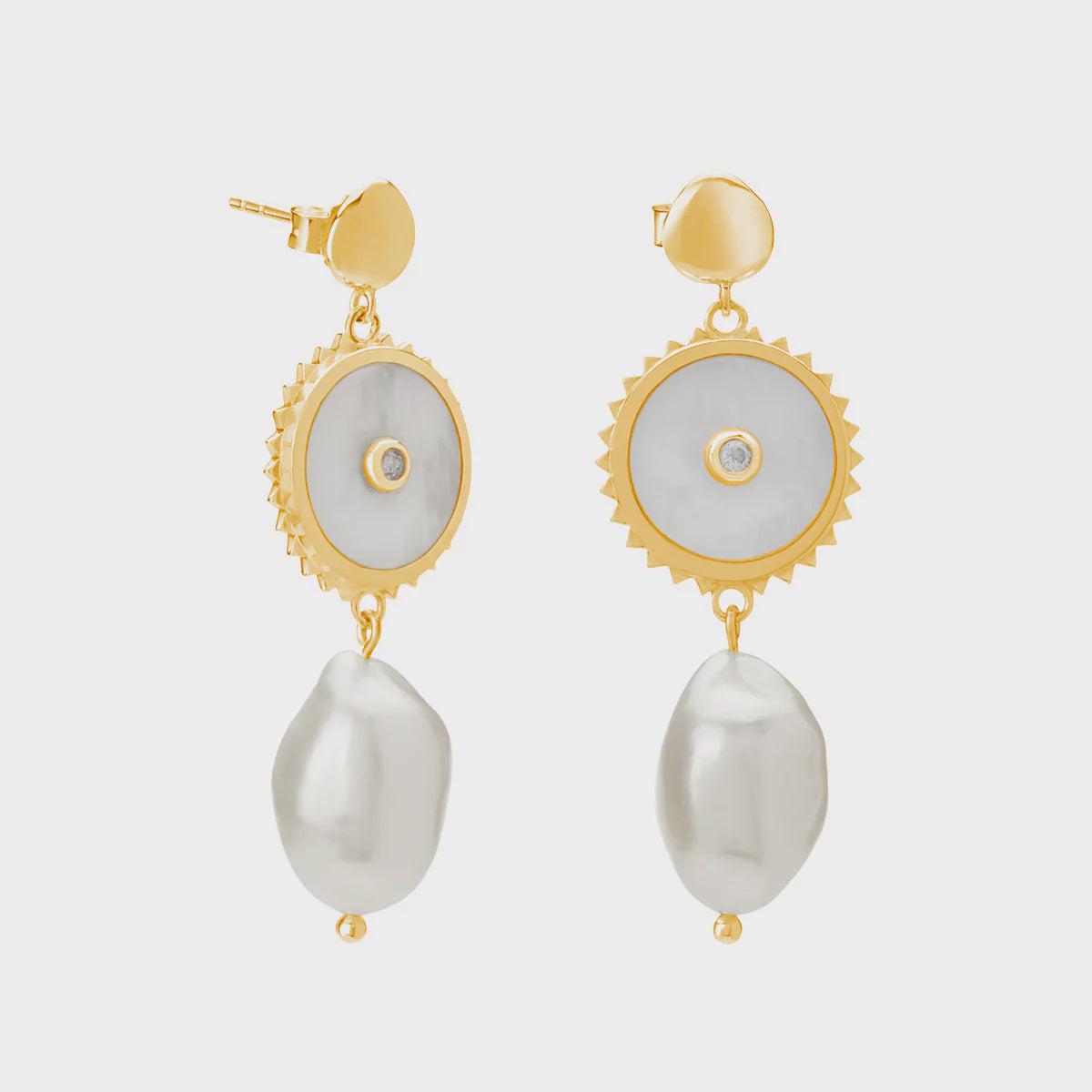 Halcyon Manifest Earrings - Gold-Murkani Jewellery-Lot 39 Store & Cafe