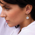 Halcyon Shield Earrings - Gold-Murkani Jewellery-Lot 39 Store & Cafe