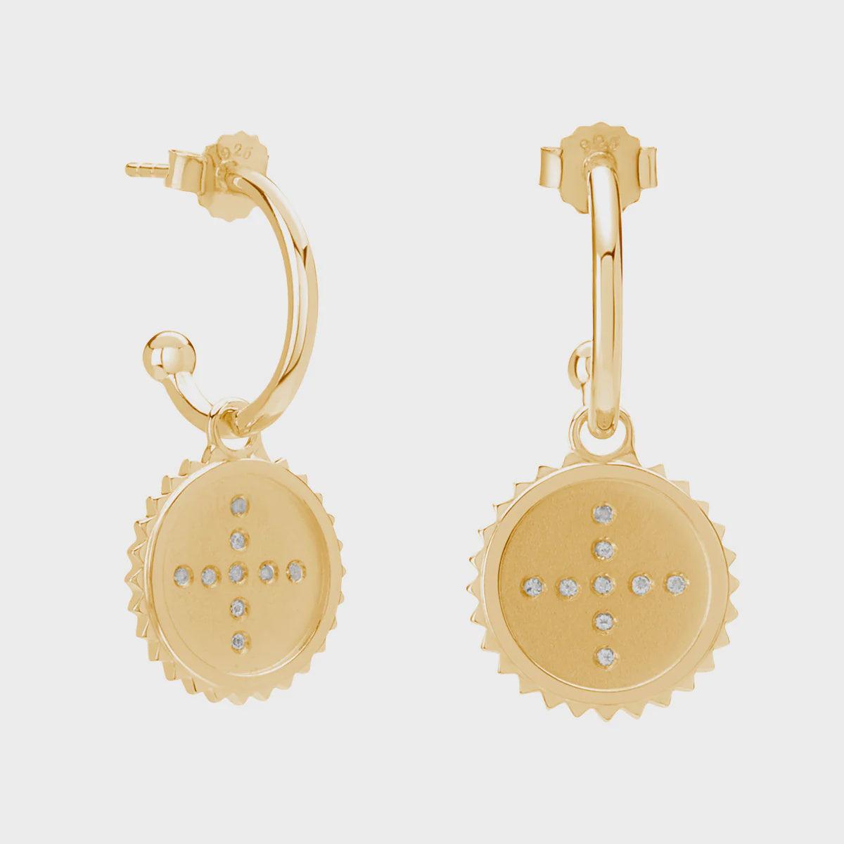 Halycon Hoop Earrings - Gold-Murkani Jewellery-Lot 39 Store & Cafe